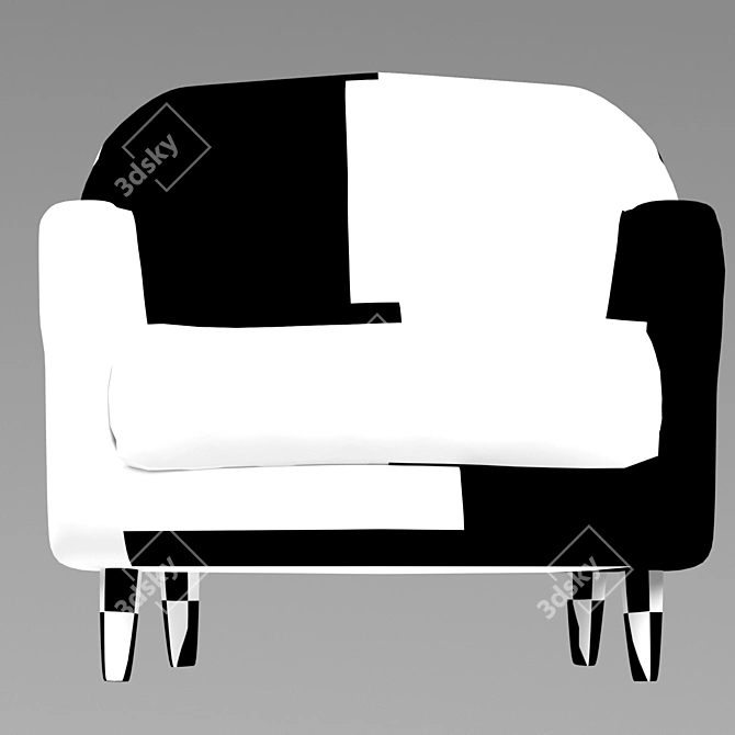 Timeless Elegance: Classic Armchair 3D model image 4