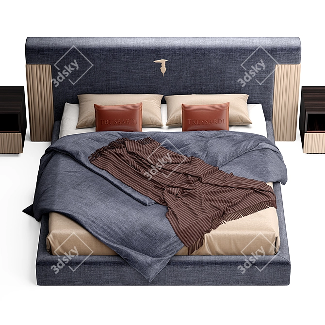 Title: Trussardi Deven Bed - Exquisite Luxury 3D model image 3