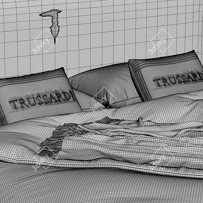 Title: Trussardi Deven Bed - Exquisite Luxury 3D model image 7