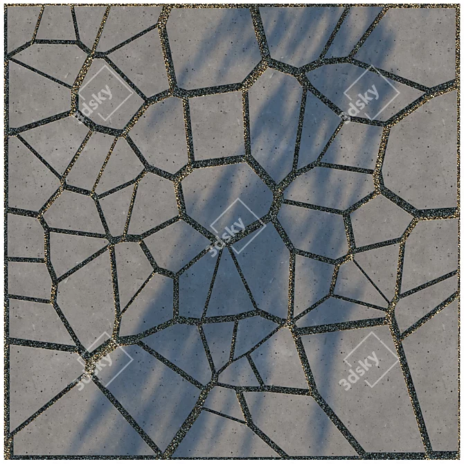 Gravel Paving | Concrete Texture | 8k 3D model image 3