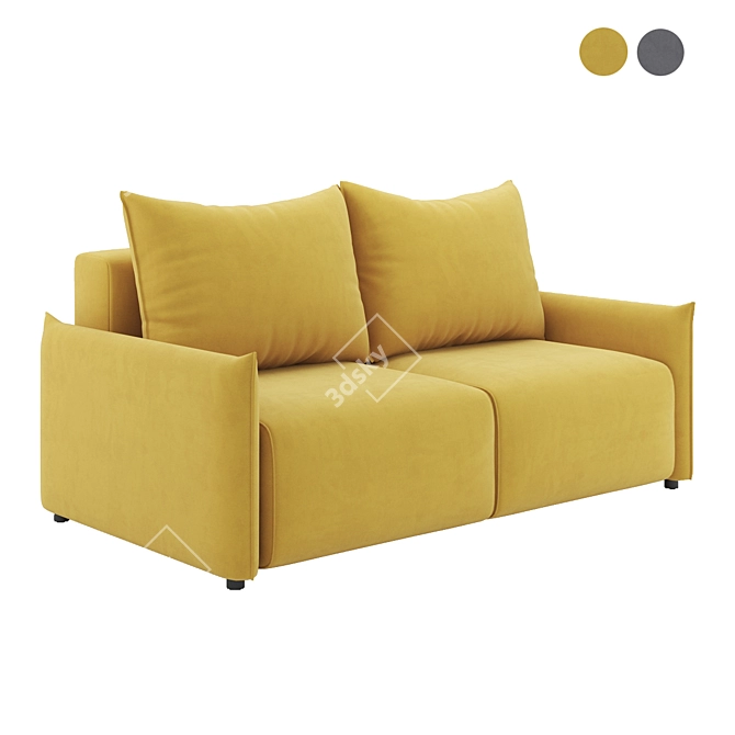 Floris 2-Seater Sofa: Elegant, Stylish, Modern 3D model image 2