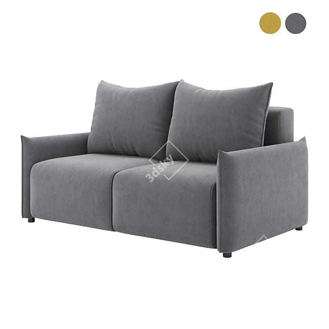 Floris 2-Seater Sofa: Elegant, Stylish, Modern 3D model image 3