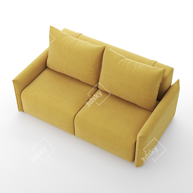 Floris 2-Seater Sofa: Elegant, Stylish, Modern 3D model image 4