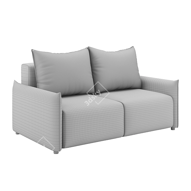 Floris 2-Seater Sofa: Elegant, Stylish, Modern 3D model image 7