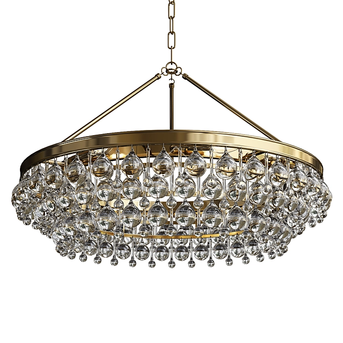 Calypso Round Chandelier: Elegant Lighting Solution 3D model image 1