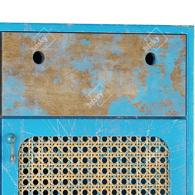 Modern Blue Sideboard: TM0056 3D model image 3