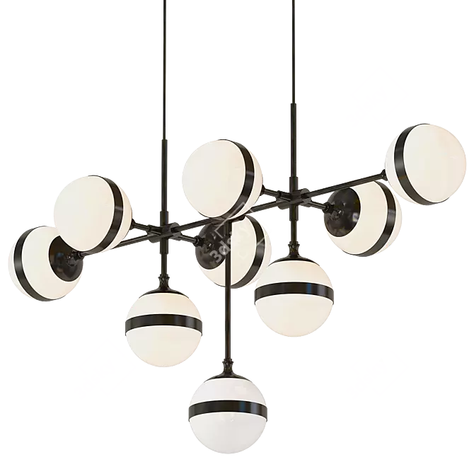 Luxury Contemporary Peggy Chandelier 3D model image 1