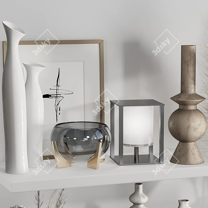 Easily Customizable Decor Set 3D model image 3