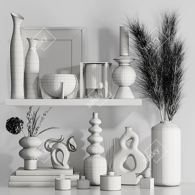 Easily Customizable Decor Set 3D model image 4