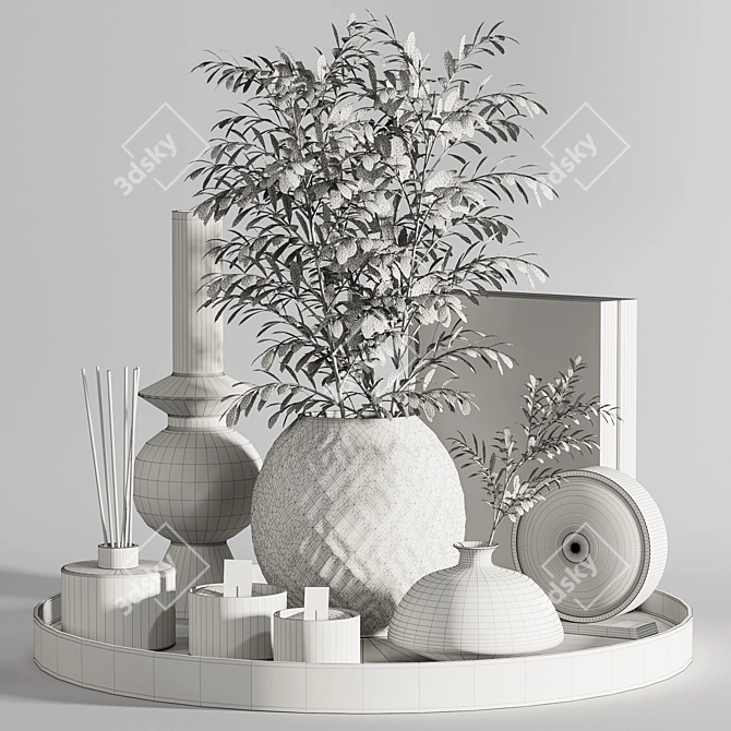 Elegant Decor Set - High-Quality 3D Models 3D model image 2