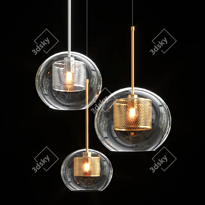 CATCH Lamp: Modern Fire-Inspired Design 3D model image 1
