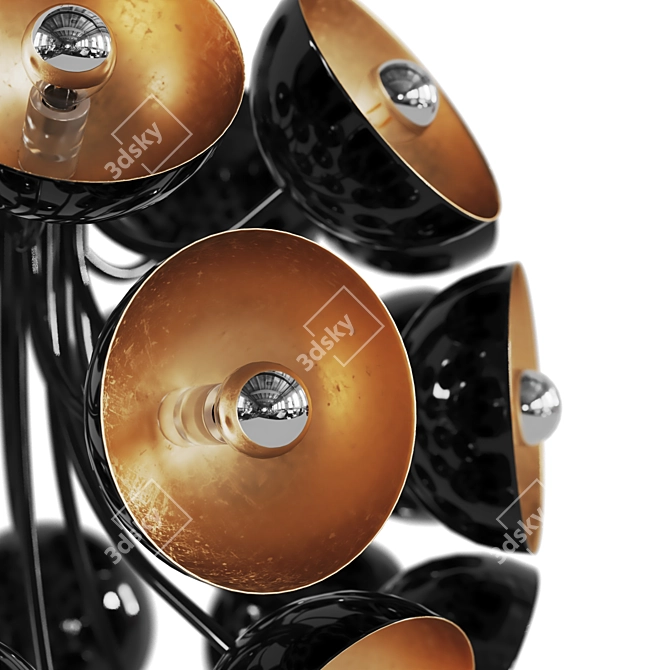 Elegant Symphony Pendant Light 3D model image 2