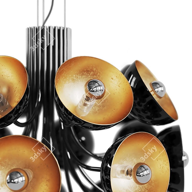 Elegant Symphony Pendant Light 3D model image 5