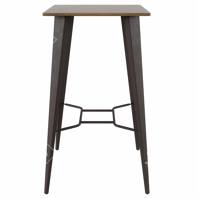 Malira 60x60 Rustic Workshop Table 3D model image 2