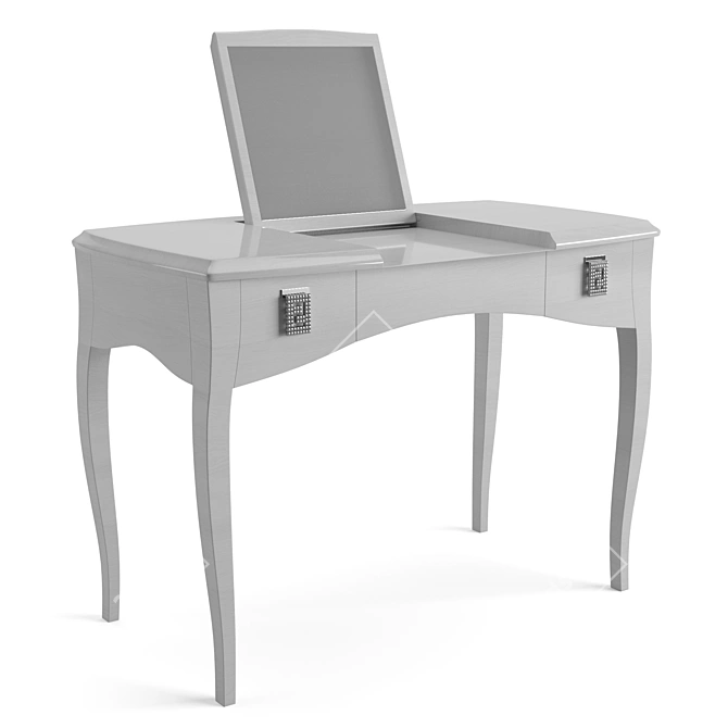 Fendi Casa Canova Beauty Desk: Sleek Elegance for your Vanity 3D model image 4