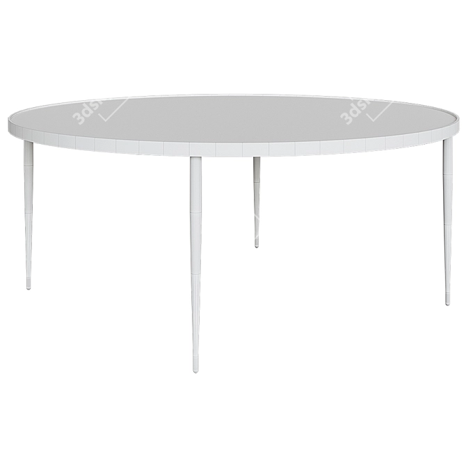 Sleek Round Coffee Table - LOFT LIFE 3D model image 2