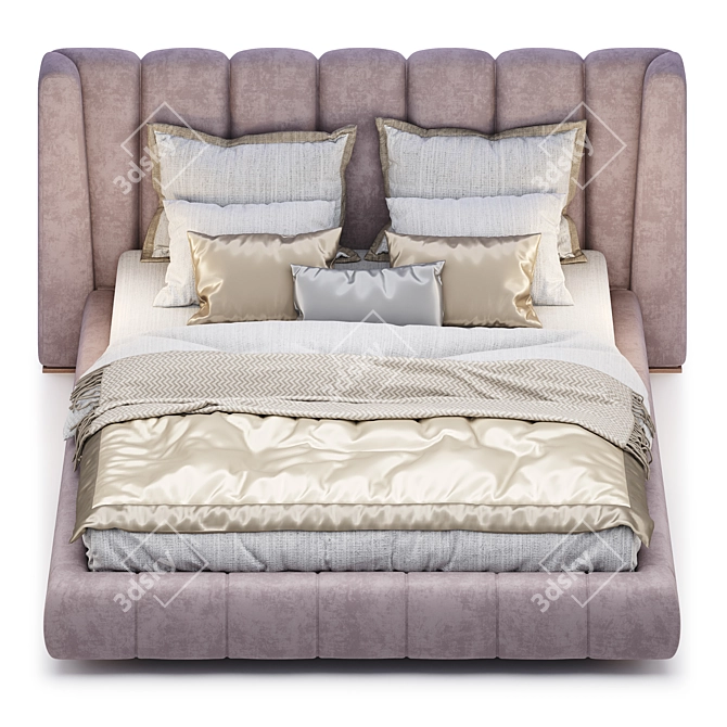 Luxury ANNIBALE Neiva Bed - Italian Elegance for Your Bedroom 3D model image 9