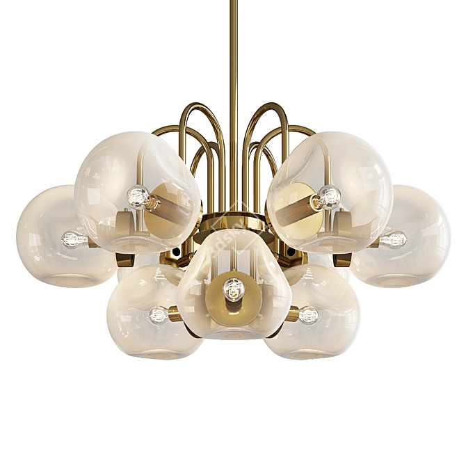 Carlo Nason Chandelier: Elegant Illumination 3D model image 1