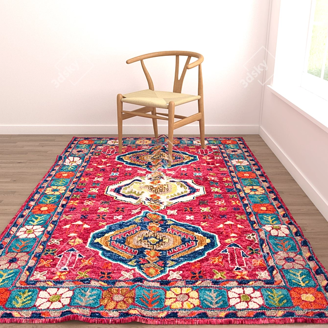 Versatile Set of 3D Rugs 3D model image 5