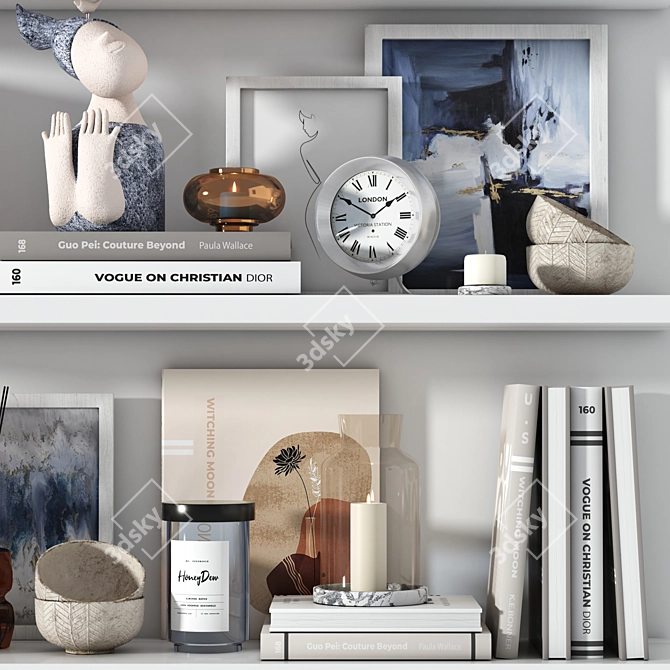 Elegant Decor Set: Detailed and Versatile 3D model image 4