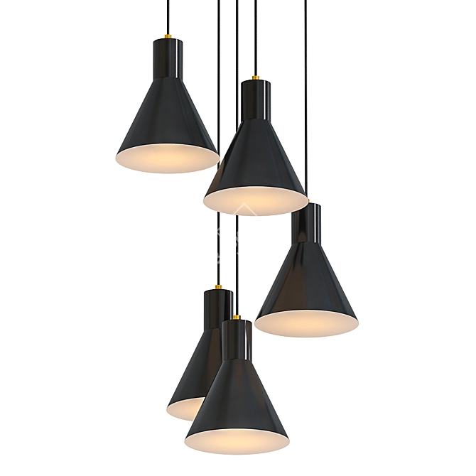 Towner Pendant Light Cluster 3D model image 1