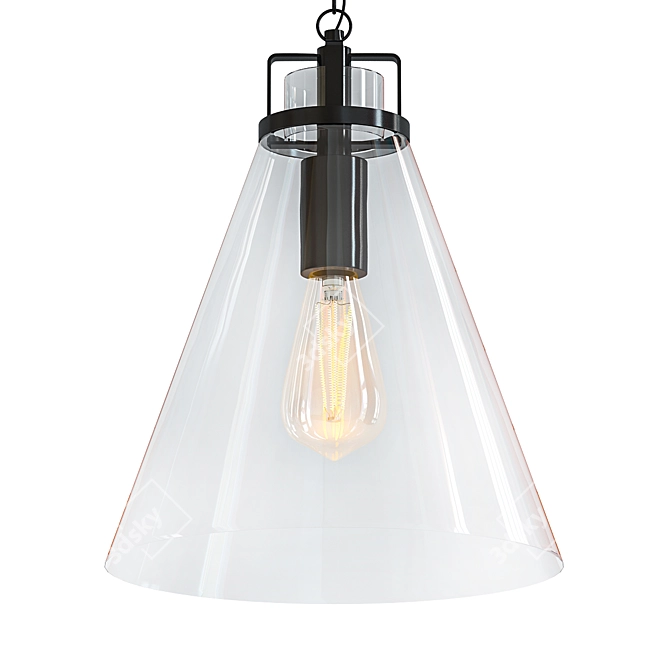 Modern Millimeter Pendant Light 3D model image 1