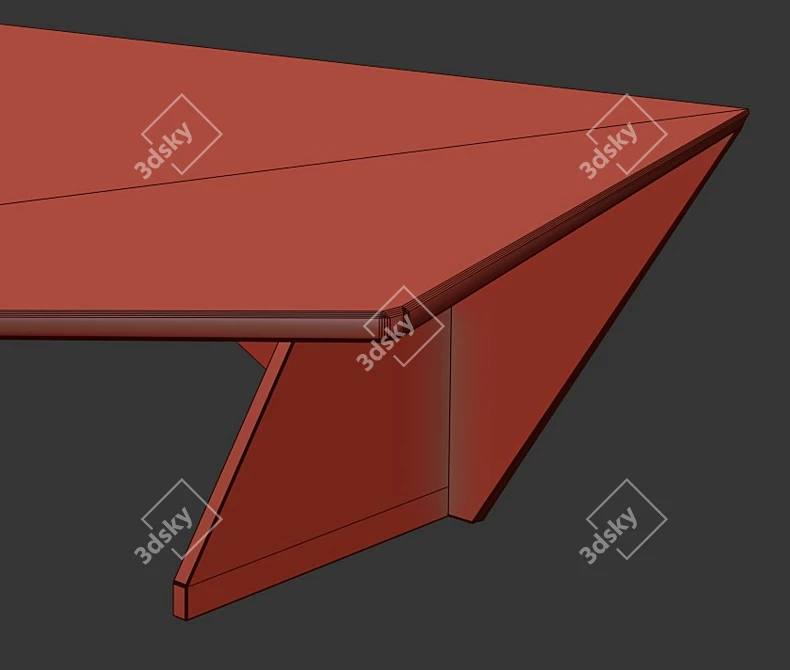 Elegant Carrara Coffee Table 3D model image 4