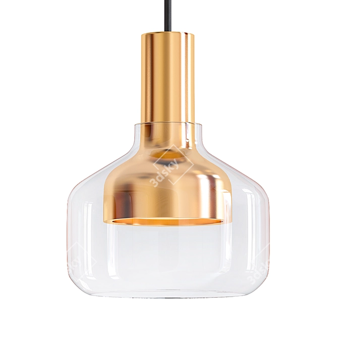 Sleek Trace 3 Pendant Light 3D model image 1