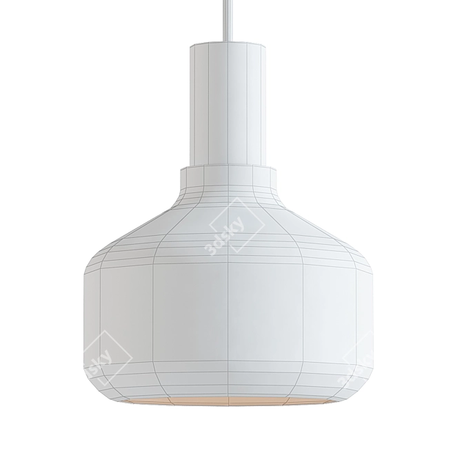 Sleek Trace 3 Pendant Light 3D model image 2