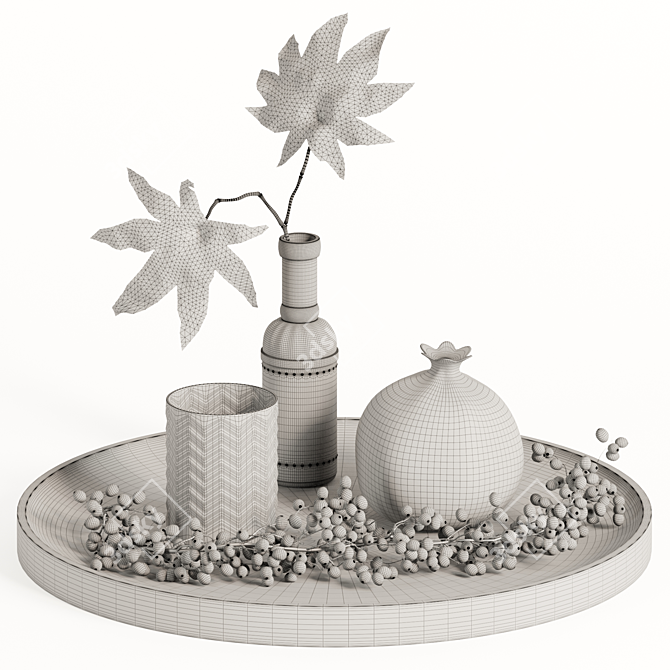 Ornamental Decor Set 2015 3D model image 3