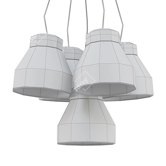 Albert Cluster Pendant Lamp 3D model image 2