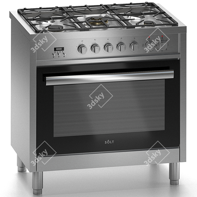 Solt GGSUC907S Dual Fuel Oven 3D model image 1