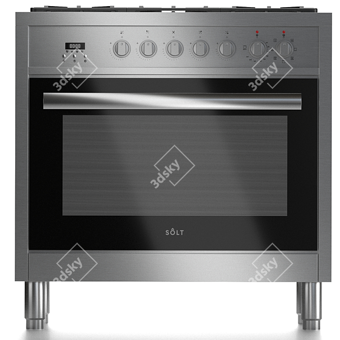 Solt GGSUC907S Dual Fuel Oven 3D model image 2