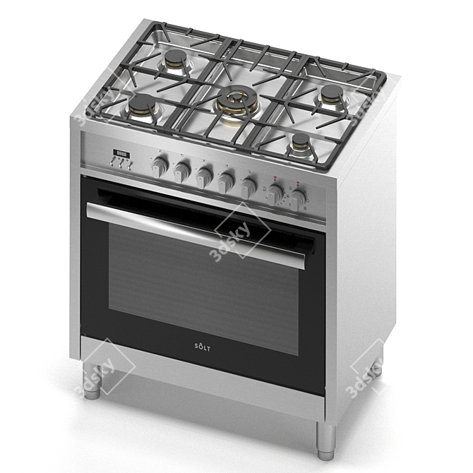 Solt GGSUC907S Dual Fuel Oven 3D model image 5