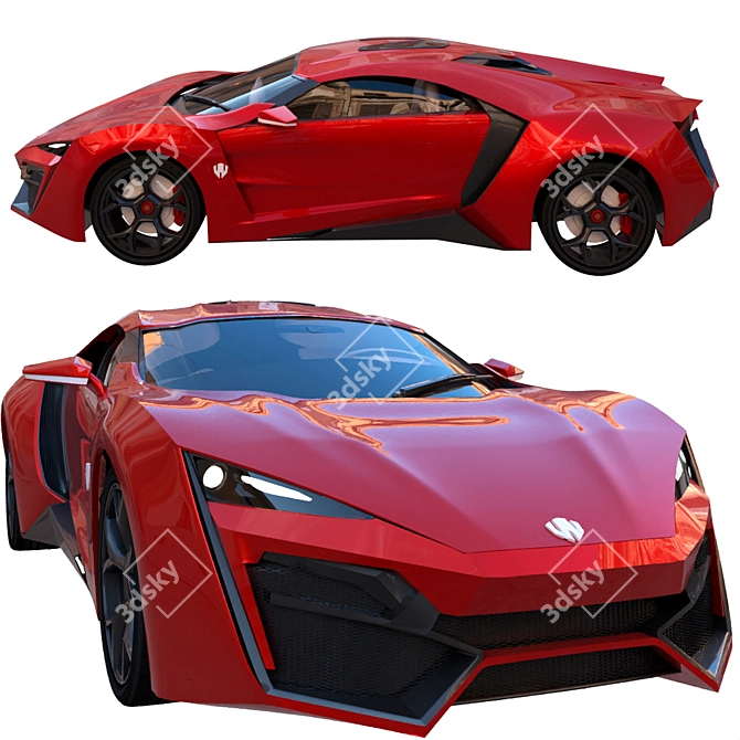 Lykan Hyper 2015 - Ultimate 3D Car Model 3D model image 1