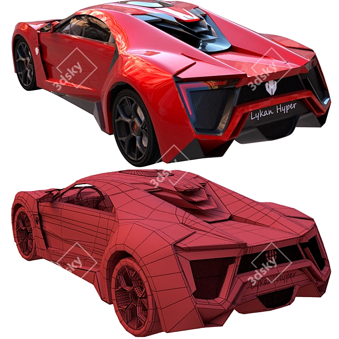 Lykan Hyper 2015 - Ultimate 3D Car Model 3D model image 5