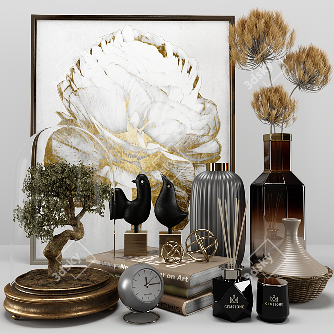 Elegant Decor Set: 2018 Edition 3D model image 1