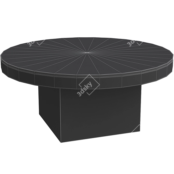 Sleek BLACKFI Coffee Table 3D model image 2