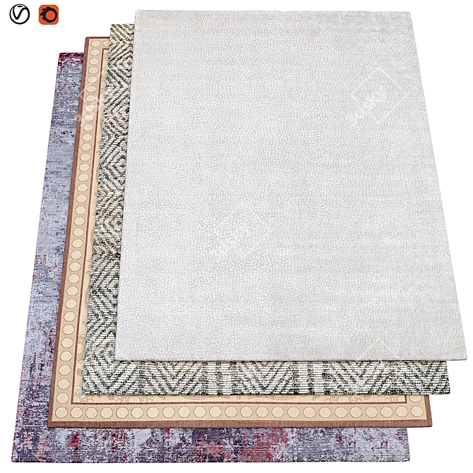 Luxury Carpets | High-Quality Textures 3D model image 1