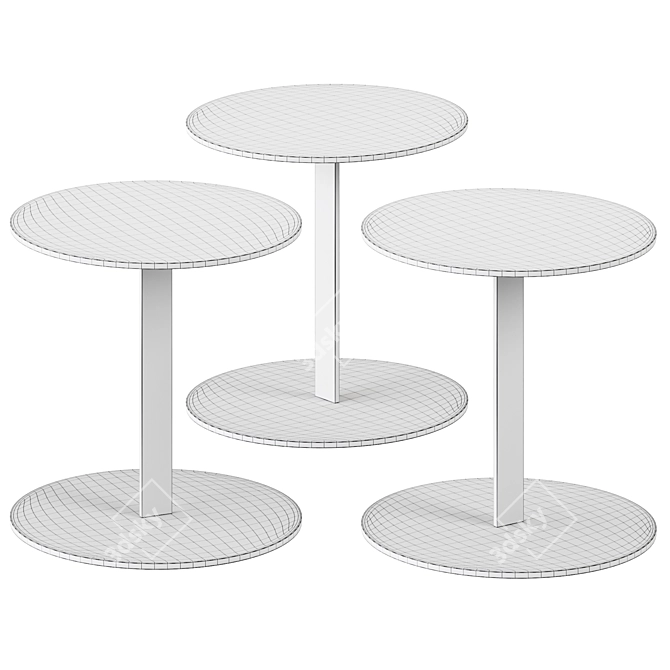  sleek and modern coffee table 3D model image 2