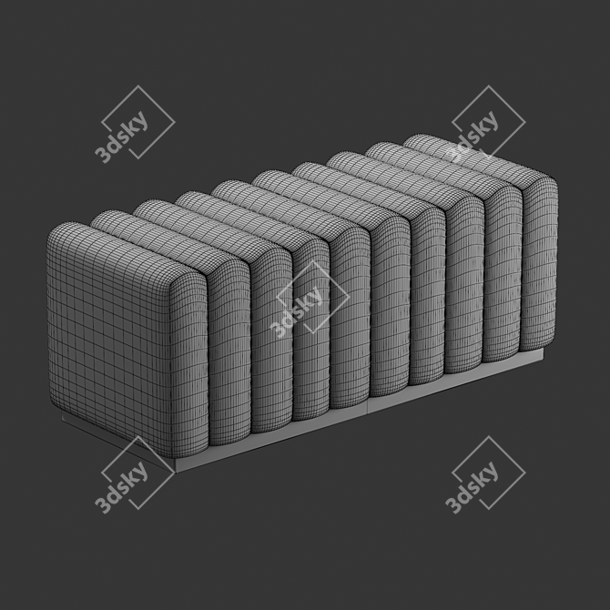 Elegant Bente Bench 3D model image 3