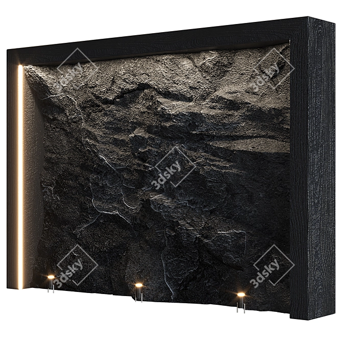 Stone Wall 8: Versatile, High-Quality 3D Model 3D model image 3