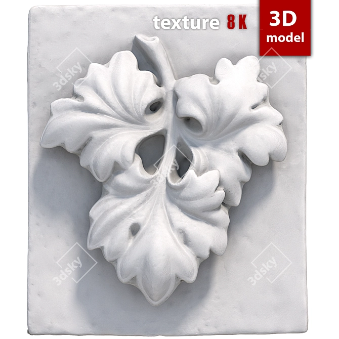 Detailed Bas-Relief Sculpture 3D model image 3