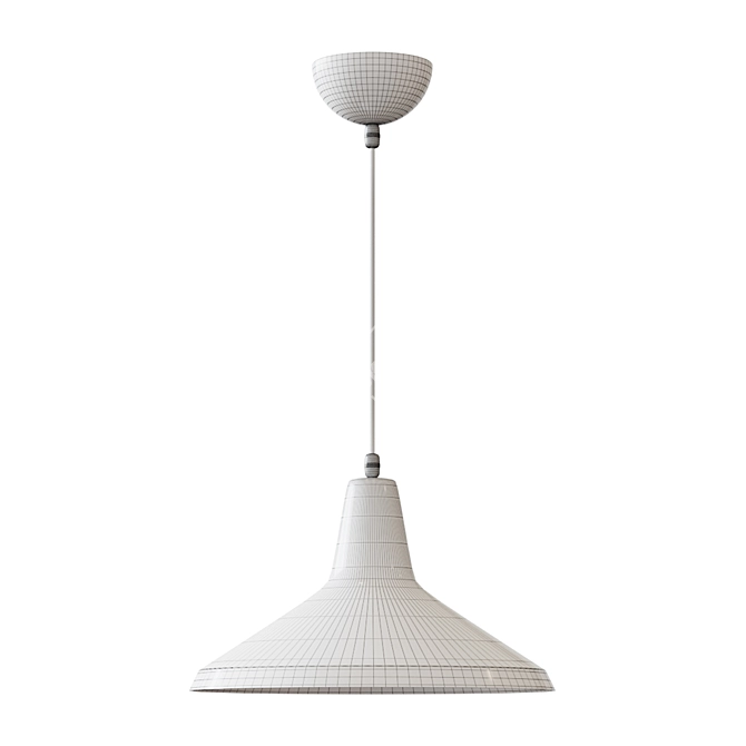 Sleek Italian Cone Pendant 3D model image 2