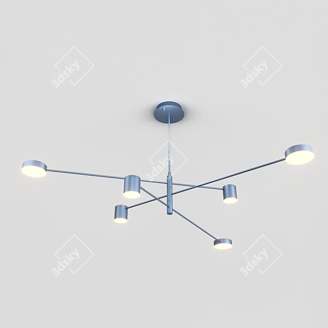 Modern Green Pendant Light 3D model image 2