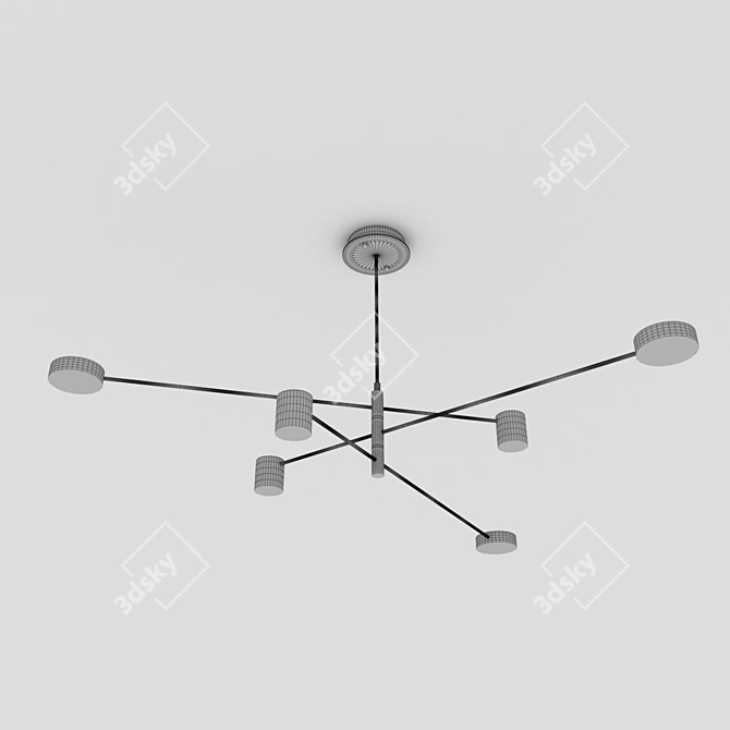 Modern Green Pendant Light 3D model image 3