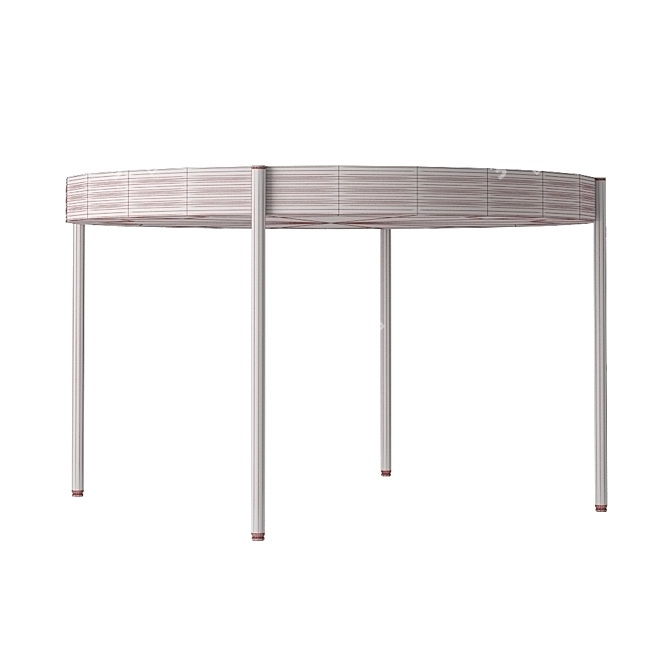 Verpan 430 Dining Table: Modern Elegance & Function 3D model image 4