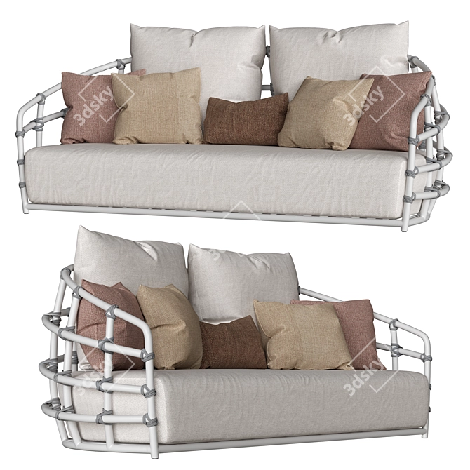 Modern and Luxurious Manhattan Sofa 3D model image 1