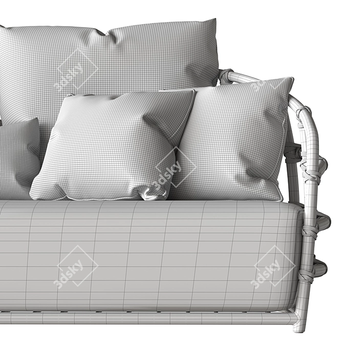 Modern and Luxurious Manhattan Sofa 3D model image 7