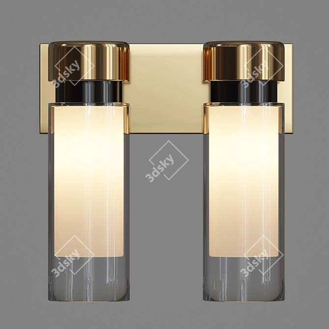 Elegant Verge Wall Light 3D model image 1